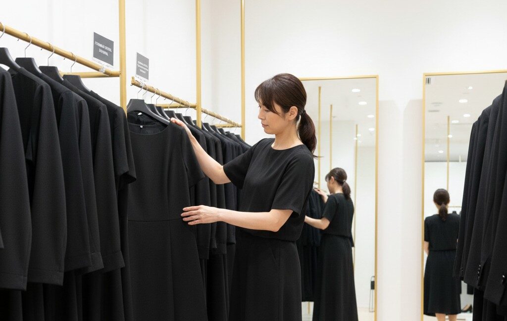 喪服のミライ 無人店舗レンタルの流れ