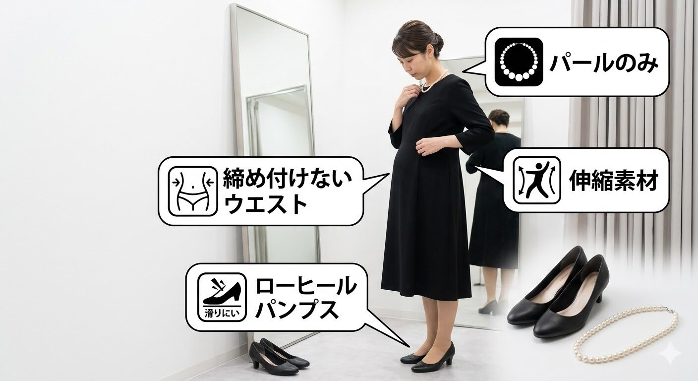 マタニティ喪服の選び方 ポイント解説