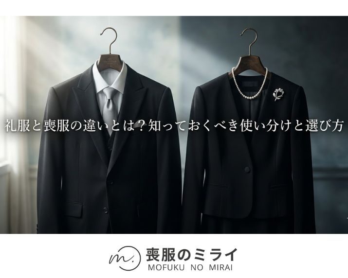 礼服と喪服の違いとは？知っておくべき使い分けと選び方
